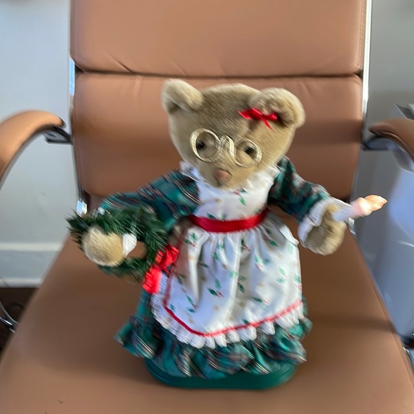 Musical Bear Mrs. Christmas Bear - Picture 1 of 3